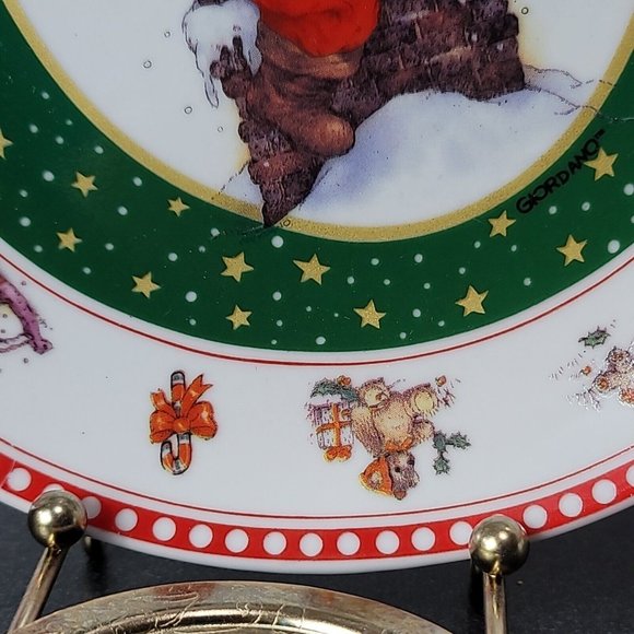 Westwood, Giordano Art Ltd. NYC, Christmas Plate 1997 Decorative Use Only Santa - Picture 7 of 9